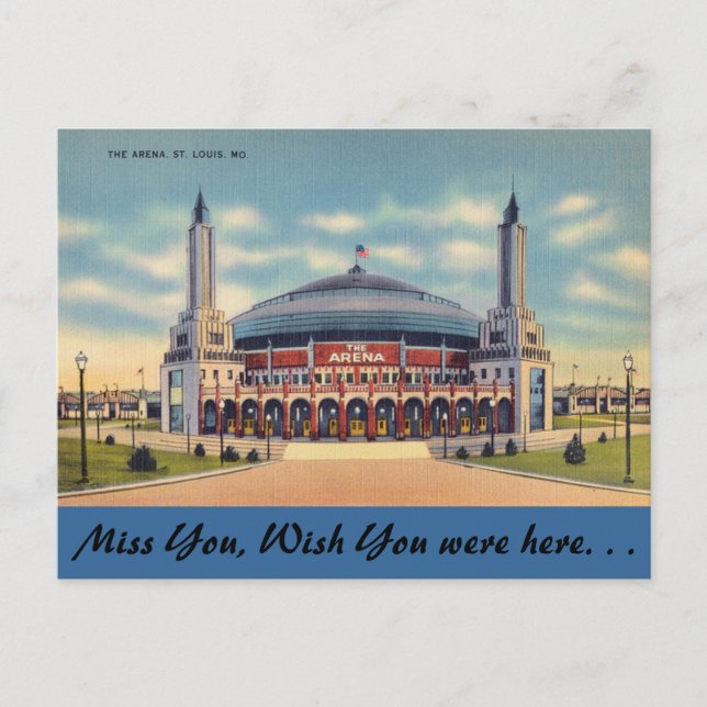 Missouri, The Arena, St. Louis Postcard (Front)