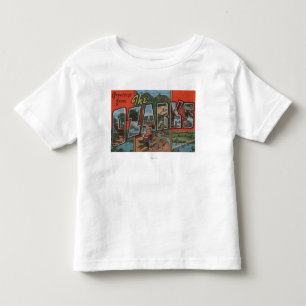 Missouri - The Ozarks - Large Letter Scenes Toddler T-Shirt