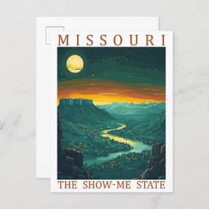 Missouri the Show Me State USA Travel Place Postcard