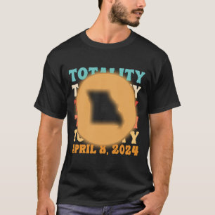 Missouri Totality Solar Eclipse April 8 2024 Astro T-Shirt