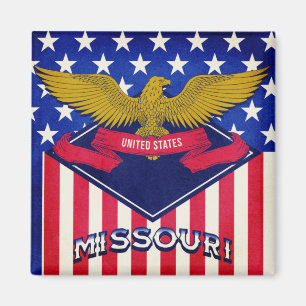 Missouri USA Flag Magnet