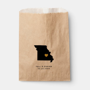 Missouri Wedding Favour Treat Sacks, Gift Bags