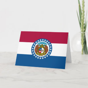Missourian Flag, Flag of Missouri Card