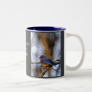 Missouris Eastern Bluebird. Two-Tone Coffee Mug