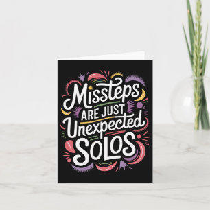 Missteps Are Just Unexpected Solos Line Dancer Fun Card