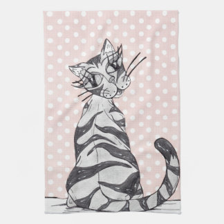Missy Cat 02 Tea Towel