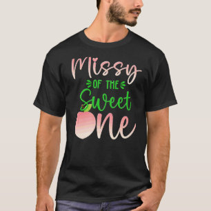 Missy Of The Birthday One Peach 1st Summer Fruit F T-Shirt