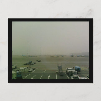 Mist at Amsterdam Schiphol Airport Postcard