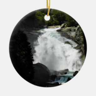Mist Falls, King's Canyon National Park, CA Ceramic Ornament
