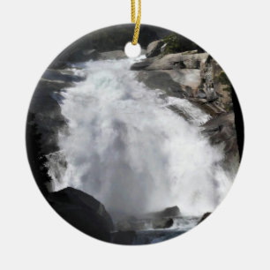 Mist Falls, King's Canyon National Park, CA Ceramic Ornament