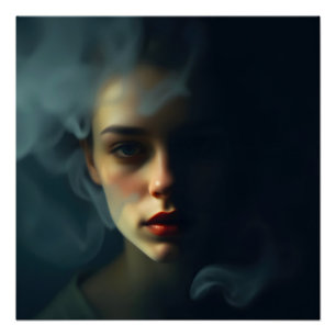 “Mist of Melinoë” – A Spectral Portrait Poster