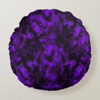 Mist of True Instincts purple black smokey Round Cushion