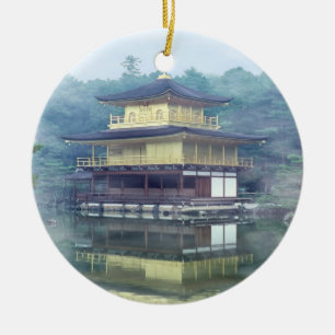 Mist on the Golden Pavilion Ceramic Ornament