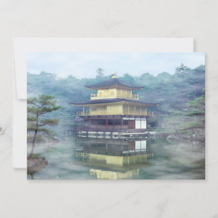 Mist on the Golden Pavilion - Kyoto, Japan Invitation