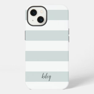 Mist Stripe Personalised iPhone Case