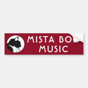 MISTA BOO MUSIC Bumper sticker