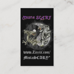 Mista SCARY Dragon Tiger Yin- Yang... - Customised Business Card