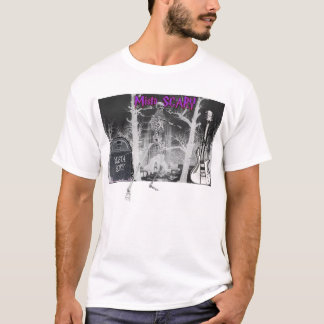 Mista SCARY Graveyard Scene Skeleton T-shirt