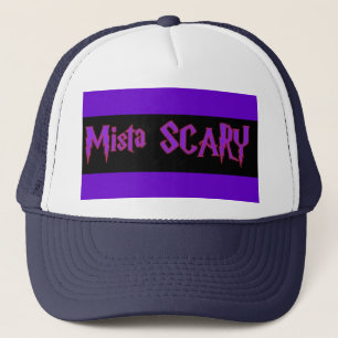 Mista SCARY Purple Logo Baseball Trucker Hat