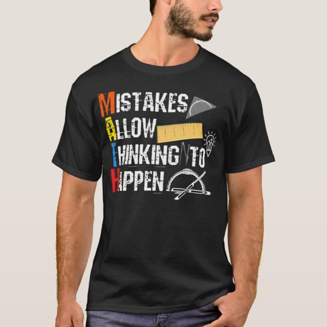 Mistakes Allow Thinking To Happen country cowboy  T-Shirt (Front)
