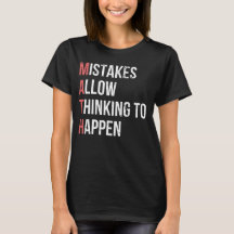 Mistakes Allow Thinking To Happen Funny Math