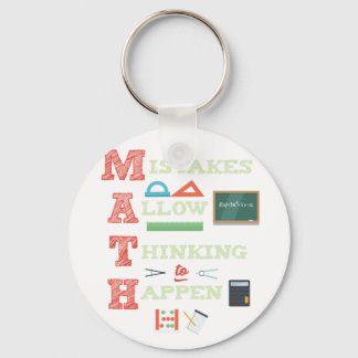 Mistakes Allow Thinking To Happen Math Teacher Key Ring