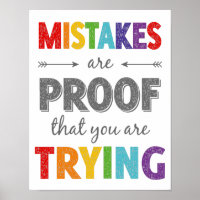 Mistakes Are Proof You Are Trying Growth Mindset