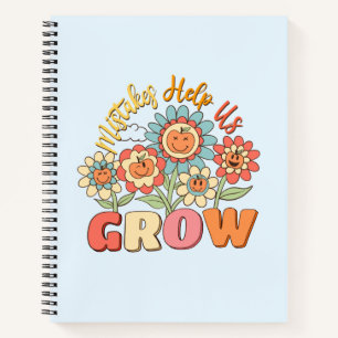 Mistakes Help Us Grow   Playful Floral Motivation Notebook