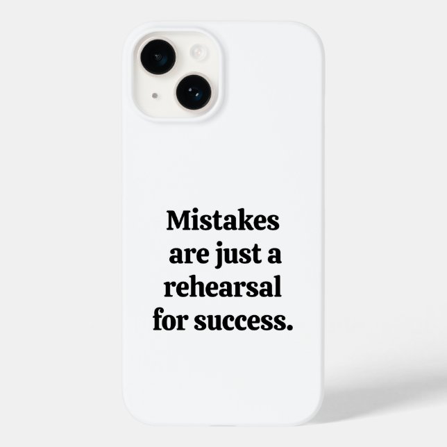 Mistakes iPhone Case (Back)