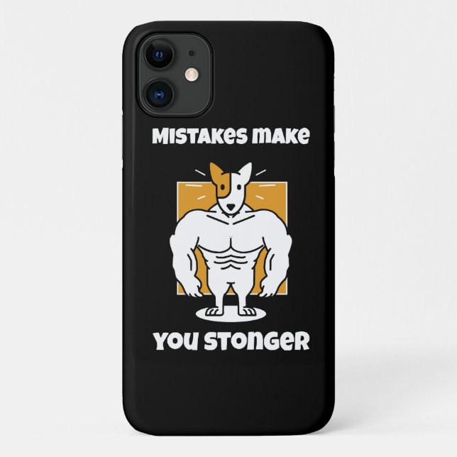 Mistakes make you stronger Case-Mate iPhone case (Back)