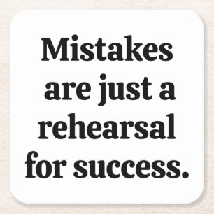 Mistakes Paper Coaster