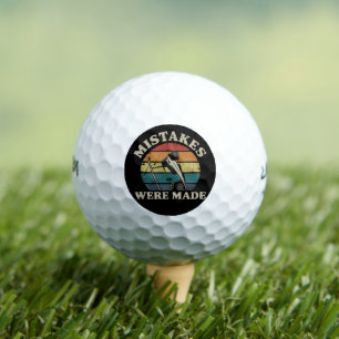 Mistakes Were Made Funny Golf Cart Club Motif Balls