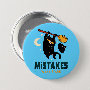 Mistakes Were Made Halloween Button – Funny