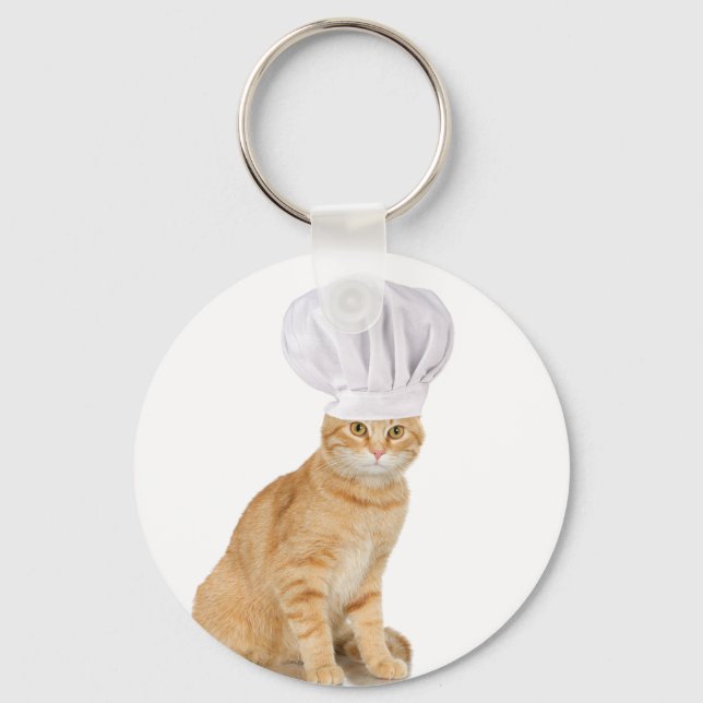 Mister Cat Chef To You Key Ring (Front)
