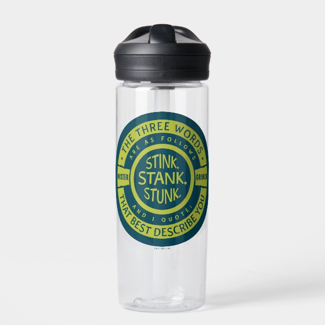 Mister Grinch | Stink Stank Stunk Quote Water Bottle (Front)