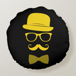 Mister hipster round cushion