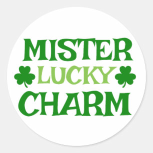 Mister Lucky Charm 🍀 Classic Round Sticker