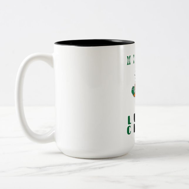 Mister Lucky Charm Two-Tone Coffee Mug (Left)