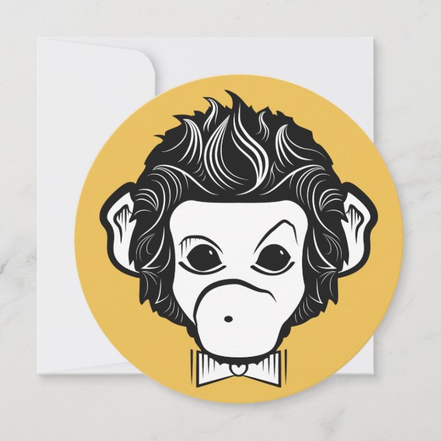 mister monkey invitation (Front)