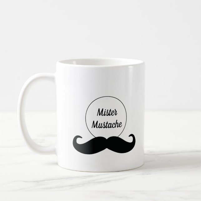 Mister Moustache Mug (Left)