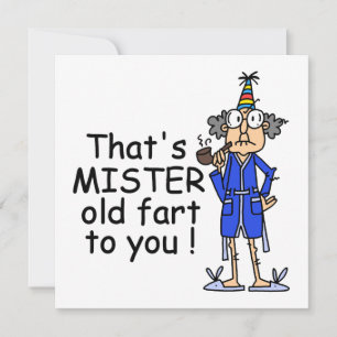Mister Old Fart Birthday Humour Card