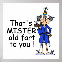 Mister Old Fart Birthday Humour