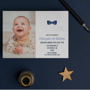 Mister Onederful Bow Tie 1st Birthday
