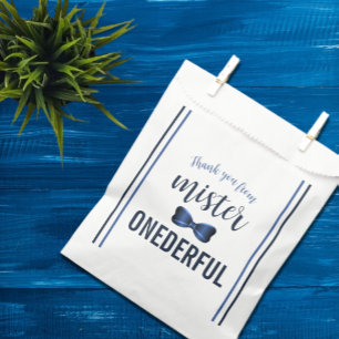 Mister Onederful Bow Tie 1st Birthday Favour Bag