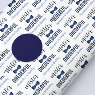 Mister Onederful Bow Tie 1st Birthday Tissue Paper