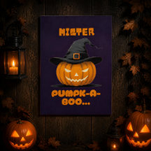 Mister Pumpk-A-Boo Halloween Pumpkin