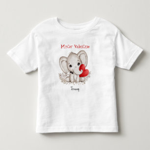 Mister Valentine Personalised Little boy Toddler T T-Shirt