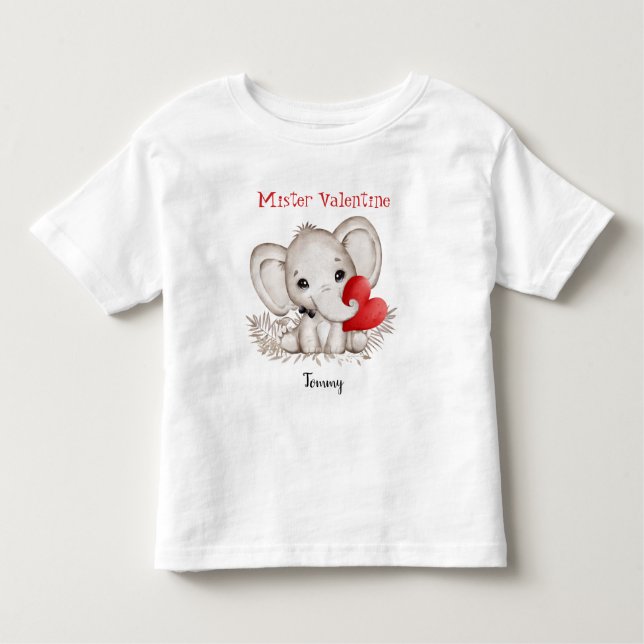 Mister Valentine Personalised Little boy Toddler T Toddler T-Shirt (Front)