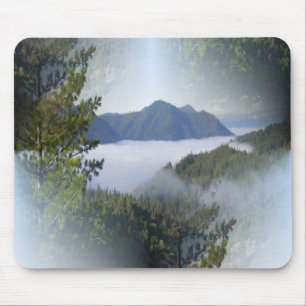 Misting fog over the mountains... mouse pad
