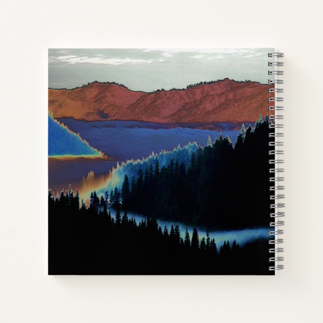 Misting morning fog..... notebook (Back)